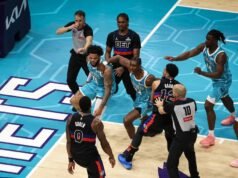 Isaiah Stewart y otros tres suspendidos tras pelea entre Pistons y Hornets