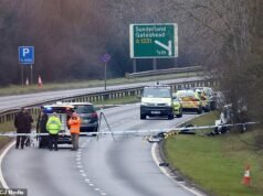 Muere una mujer de unos 20 años y un hombre lucha por su vida tras un accidente automovilístico perseguido por la policía: conductor de 24 años, arrestado