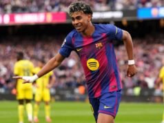 Lamine Yamal ‘nuevamente feliz’ tras marcar el primer hat-trick del Barcelona