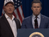 Trump y Pete Hegseth justifican el ataque iraní a “SNL”: “Estamos librando una guerra”